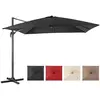COSTWAY Parasol Déporté Pliable Ø3M avec Base Croisée-Rotation à 360°,...
