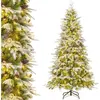 Sapin de Noël Artificiel Lumineux - RELAX4LIFE - 190CM - 765 Pointes F...