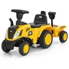 Tracteur pour Enfants 18 Mois-3 Ans COSTWAY Licence Caterpillar, Pied ...