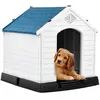 GOPLUS Niche pour Chien en Plastique avec Trous de Ventilation et Plan...