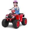 Goplus - 24V Voiture Électrique Enfants 1 Place, Quad Électrique Enfan...