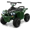 COSTWAY Quad Electrique pour Enfants 12V7Ah, LED, Musique, Klaxon, Roues Larges, pour Enfants 3 à 8 ans, 96 x 58 x 70 cm, Vert