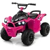COSTWAY Quad Electrique pour Enfants 12V7Ah, LED, Musique, Klaxon, Rou...