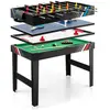 Table Multi-jeux 4 en 1 COSTWAY - Baby-Foot, Billard, Ping Pong, Hocke...