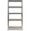 COSTWAY Étagère de Rangement en Métal à 5 Niveaux, Support Industriel ...