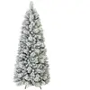Sapin de Noël Artificiel LED 180cm COSTWAY-170 Lumières Blanc Chaud-51...