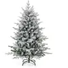 Sapin de Noël Artificiel Floqué et Articulé Ø95 x 147H cm COSTWAY-160 ...