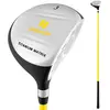 Club de Golf pour Enfants COSTWAY-Âges Recommandé 8-10-Manche en Fibre de Verre et Housse de Protection-Aide à l'Alignement-86 cm