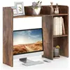 Bibliothèque de Bureau en Bois avec Plusieurs Tablettes, Organiseur de...