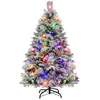 Giantex Sapin de noël artificiel avec aiguilles de pin 472 branches 136 cm