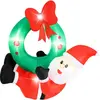 GOPLUS Decoration Noel Exterieur, Père Noël Couronne Noël Gonflable 12...