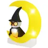 Costway - Décoration d'halloween Eclairée led, Hibou Gonflable sur Lun...