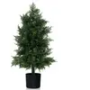 COSTWAY Faux Cèdre Topiaire H80cm, Arbre Artificiel de Pin avec Pot en...