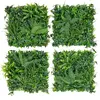 COSTWAY Haie Artificiel Brise-Vue 4PCS 50 x 50cm, 7 Types de Plantes A...