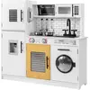 Cuisine Enfant Costway-3+ Ans-Espace De Rangement-Centre De Jeu Polyva...
