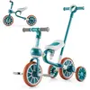 Tricycle Évolutif pour Enfant COSTWAY- 5-en-1-avec Putter-Pédale et Ro...