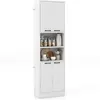 Buffet De Cuisine De 190 Cm De Haut - Costway - Portes Et Etagères - C...
