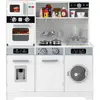 COSTWAY Cuisine Enfants de 3 Ans+ avec 7 Accessoires, Distributeur d E...