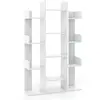 Costway Bibliothèque En Arbre 141 Cm, 13 Étagères Ouvertes Pour Livres...