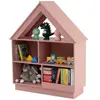 Costway Bibliothèque En Forme De Maison Pour Enfants En Bois, Étagère ...