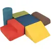 6pcs Blocs De Construction Pour Enfant Costway-Tissu Chenille Amical P...