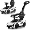 COSTWAY Lamborghini Voiture À Pousser 3 En 1 Pour Enfants, Roues Unive...