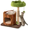 Arbre à Chat 73 cm COSTWAY, Tour pour Chat Moderne avec Griffoirs en S...