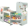 Costway Supermarché En Bois Pour Enfants, 30 Accessoires Avec Distribu...