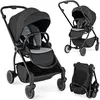 Costway Poussette Canne Pliable Bébé Avec Siège Réversible & Dossier I...