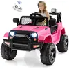 GOPLUS Quad Électrique Enfant 12V 3-8 Ans avec Télécommande 2,4G-Charge 30KG-Klaxon Musique-Vitesse 2,5-4,5KM/H Rose