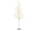 Giantex Sapin Lumineux LED 155 cm Bouleau avec 168 lumières LED Blanc ...
