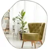 Costway Miroir Décoratif Asymétrique - 75x70CM - Cadre en Méta...