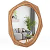 COSTWAY Miroir Décoration - 89,5x66CM - Cadre en Bois Irrégulier, Miro...
