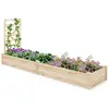 Costway Costway Carré Potager En Bois De Sapin -235x63x102cm- Treillis...