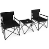 COSTWAY Lot de 2 Chaises de Camping Pliante - Charge180KG- Table d'App...