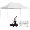 Costway - Tonnelle de Jardin Escamotable Pliable 300x600CM, Tente de F...