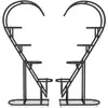 COSTWAY Lot de 2 Supports pour Plantes en Métal-Crochet, Étagère à Fle...
