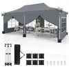 Tonnelle instantanée d'extérieur - COSTWAY - 3x6M - Protection solaire...