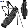 COSTWAY Sac de Golf Trépied Portable-Compartiments à 4 Voies-4 Poches ...