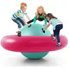 Costway balle gonflable enfants ø233cm avec 6 poignées, château gonfab...