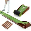 Tapis de Putting Golf Enroulant COSTWAY 277cm-Retour Automatique-3 Bal...