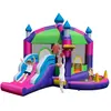 COSTWAY Château Gonflable 5 en 1 avec Toboggan et Toit, 385 x 332,5 x 300 cm, Intérieur et Extérieur pour Enfants 3 ans+