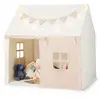 Tente Enfants - COSTWAY - Guirlandes Lumineuses Étoiles - Tapis Rembou...