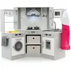 Cuisine Enfants - Costway -3 Ans+ - Bois - 17 Accessoires - Sons Et Lu...