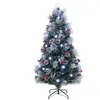 DREAMADE Sapin de Noël à Fibre Optique Pré-éclairé 180CM, 220 Feuilles...