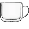 Luigi Bormioli Lot de 2 Tasses à café en Verre double paroi, transparent, 38 cl