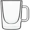 Lot de 2 Tasses à café en Verre double paroi, transparent, 30 cl