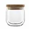 Luigi Bormioli Lot de 2 Sucriers en Verre double paroi, transparent, 33 cl