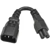 Eaton Tripp Lite Series - Adaptateur secteur - IEC 60320 C14 pour IEC 60320 C5 - 250 V - 2.5 A - 15 cm - noir - Europe