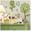 THEDECOFACTORY Stickers repositionnables sur le thème des animaux de la forêt TU